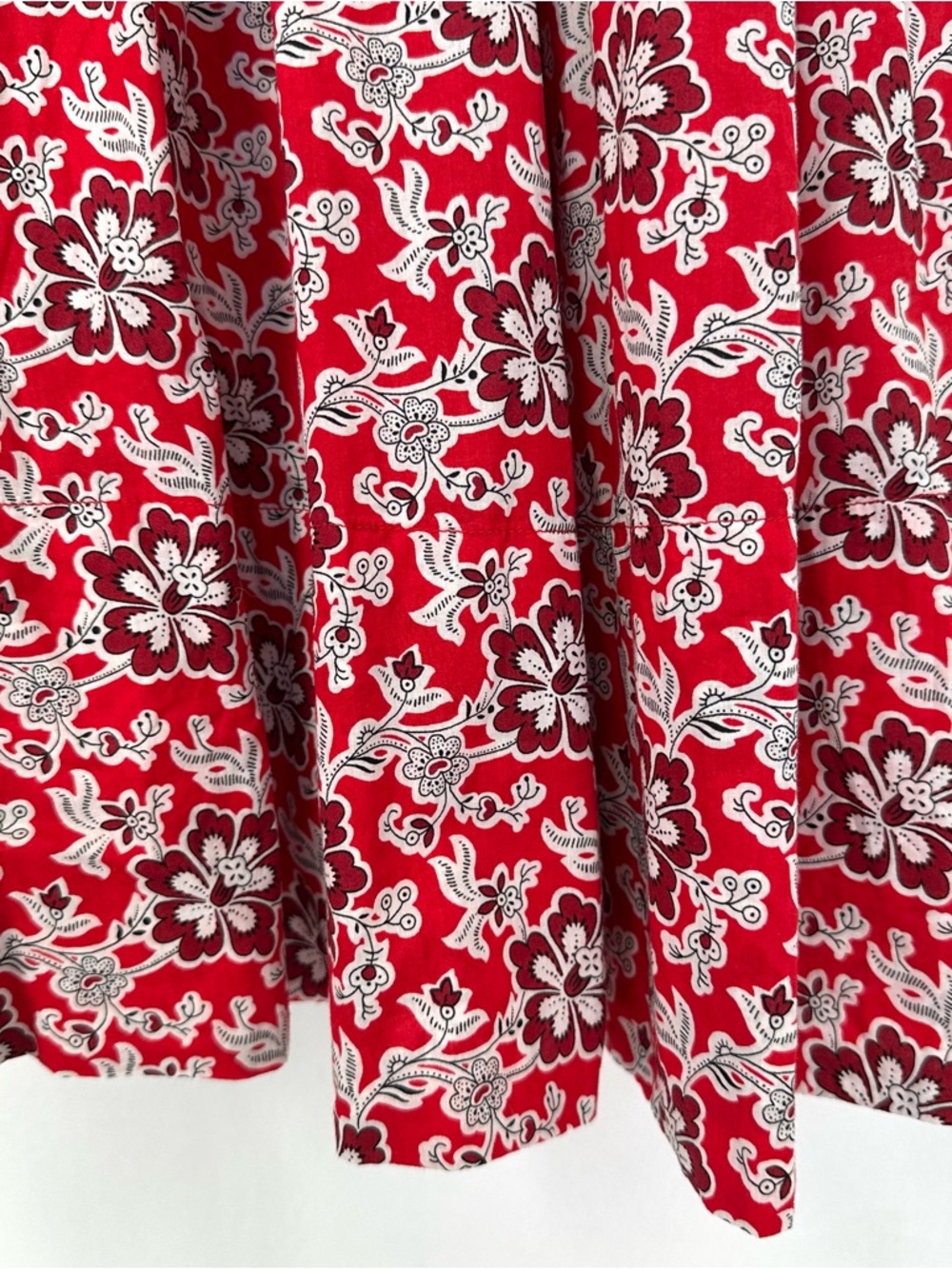 J.Crew Tie Waist Halter Dress in Vintage Red Floral | XXL | NWOT - Picture 11 of 13
